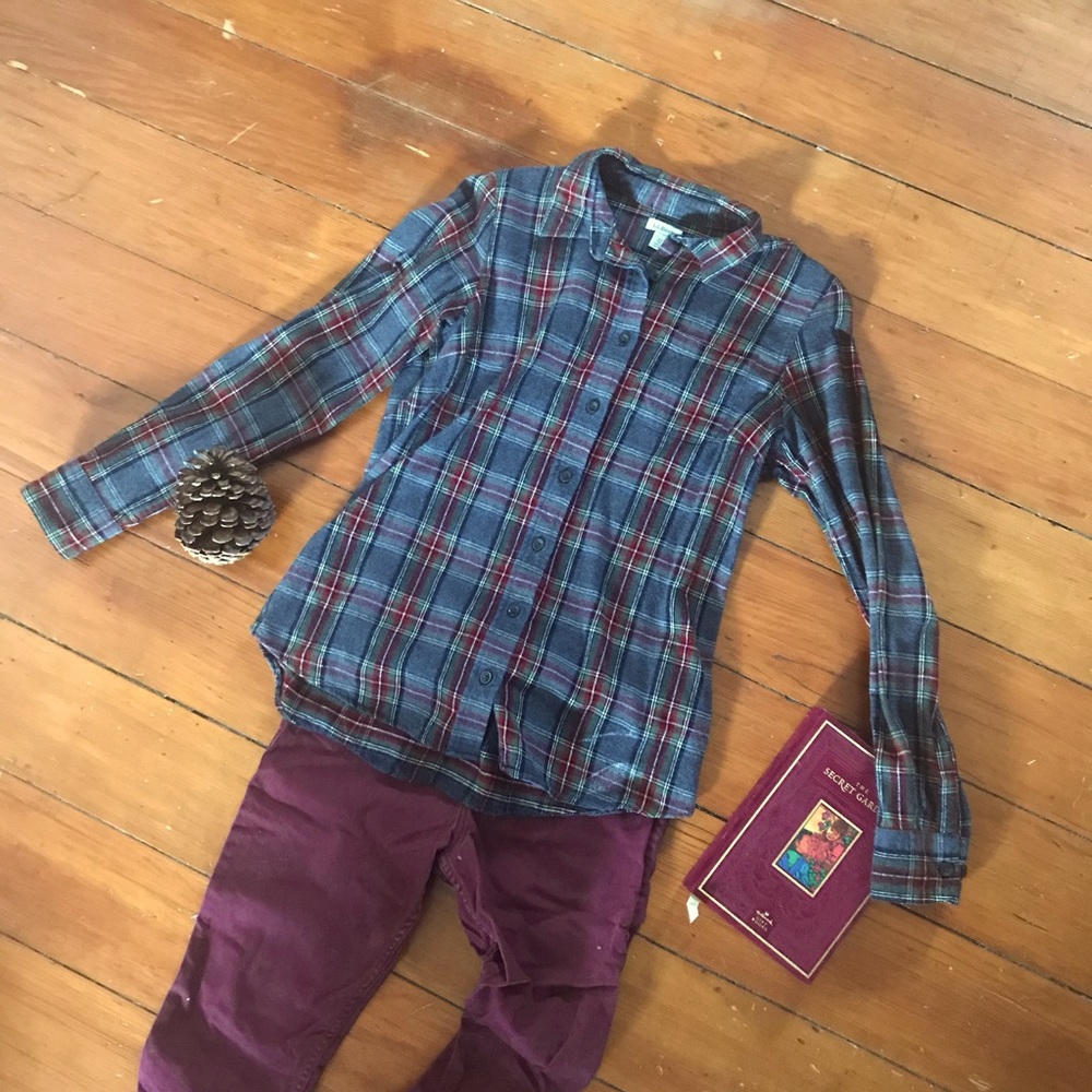 L.L. Bean Scotch Plaid Flannel Shirt